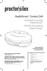 Manual de uso Proctor Silex 25218PS Grill de contacto