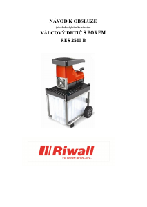 Handleiding Riwall RES 2540 B Hakselaar