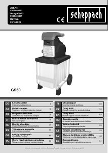 Kasutusjuhend Scheppach GS50 Aiajäätmete purustaja