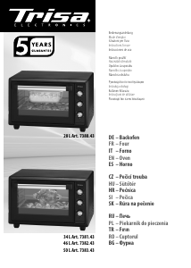 Priručnik Trisa Forno Gusto 28L Pećnica