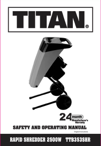 Handleiding Titan TTB353SHR Hakselaar