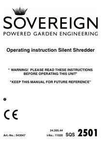 Manual Sovereign SQS 2501 Garden Shredder