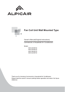 Manual AlpicAir AWI-42HW1D Air Conditioner