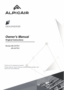 Manual AlpicAir AR-40TN1 Air Conditioner