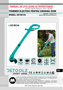 Manual Detoolz DZ-SE124 Trimmer de gazon