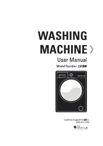 Manual Servis L510W Washing Machine