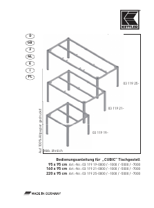 Mode d’emploi Kettler Cubic Table de jardin