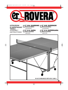 Manual Rovera T 614 Gara Table Tennis Table