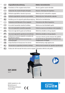 Manual de uso Güde GH 2800 Biotriturador