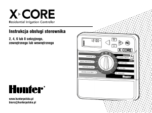 Instrukcja Hunter X-Core Sterownik nawadniania