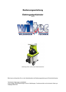 Bedienungsanleitung Wiltec 61075 Gartenhäcksler