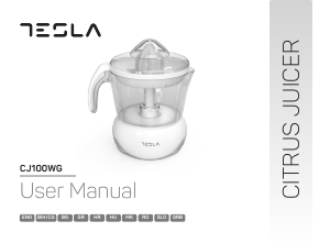 Manual Tesla CJ100WG Citrus Juicer