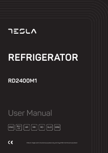 Priročnik Tesla RD2400M1 Hladilnik in zamrzovalnik