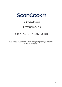 Käyttöohje ScanCook SCM717CRN Mikroaaltouuni