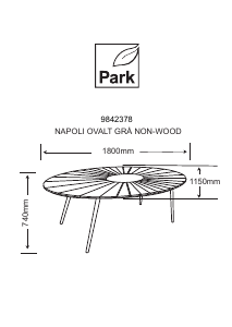 说明书 Park Napoli 户外桌