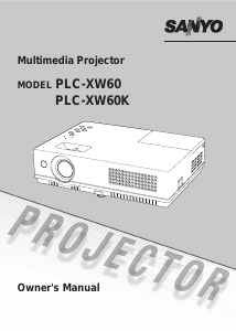 Handleiding Sanyo PLC-XW60K Beamer