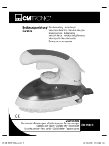 Manuale Clatronic DB 3108 B Vaporizzatore indumenti