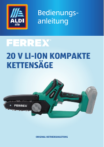 Bedienungsanleitung Ferrex XYZ655 Kettensäge