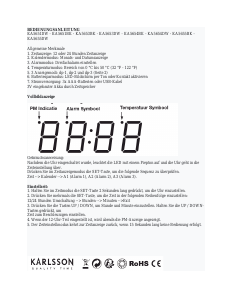 Bedienungsanleitung Karlsson KA5653BK Wecker