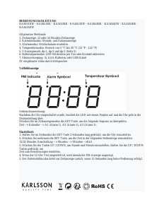 Bedienungsanleitung Karlsson KA5653DW Wecker