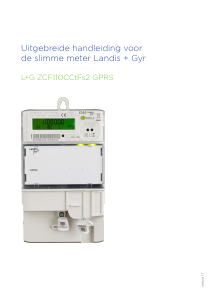 Handleiding Landis+Gyr L+G ZCF110CCtFs2 GPRS Energiemeter