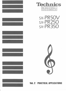 Handleiding Technics SX-PR50V Digitale piano