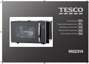 Használati útmutató Tesco MG2314 Mikrohullámú sütő