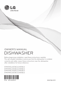 Manual LG D1464LF Dishwasher