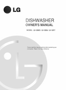 Manual LG LD-12BW5 Dishwasher