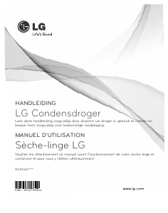 Mode d’emploi LG RC8066AS2Z Sèche-linge