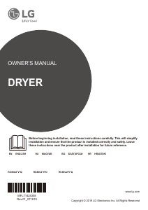 Priručnik LG RC80U2AV4D Sušilica