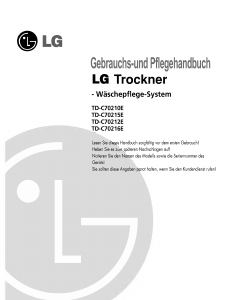 Bedienungsanleitung LG TD-C70215E Trockner