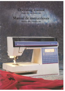 Manual de uso Husqvarna 400 Máquina de coser