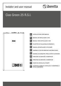 Használati útmutató Beretta Ciao Green 25 RSI Kazán központi fűtéshez