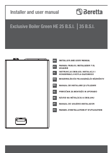 Manual Beretta Exclusive Green HE 35 BSI Caldeira de aquecimento central