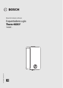 Manual Bosch Therm 4600 F Esquentador a gás