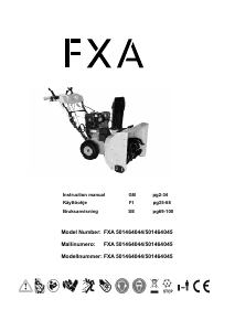 Manual FXA DB7103-11 Snow Blower