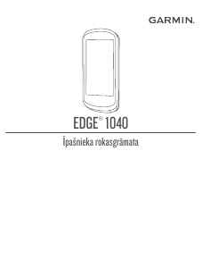 Rokasgrāmata Garmin Edge 1040 Solar Velodators
