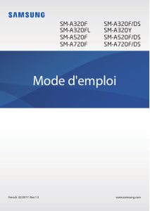 Mode d’emploi Samsung SM-A520FZBAXEF Galaxy A5 Téléphone portable