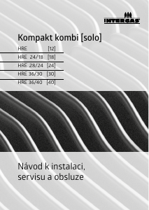 Manuál Intergas Kompakt Kombi HRE 28/24 Kotel pro centrální vytápění