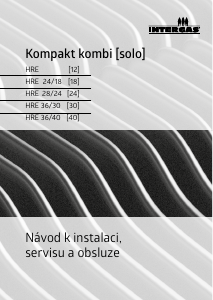 Manuál Intergas Kompakt Kombi HRE 36/40 Kotel pro centrální vytápění