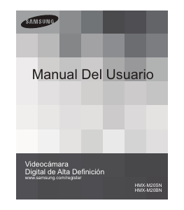 Manual de uso Samsung HMX-M20BN Videocámara