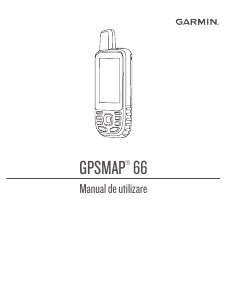 Manual Garmin GPSMAP 66sr Dispozitiv GPS portabil