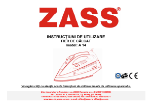 Manual Zass A 14 Fier de călcat