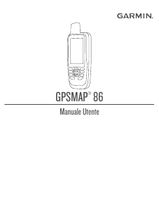 Manuale Garmin GPSMAP 86i Navigatore palmare