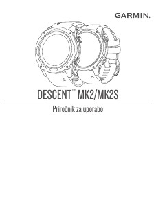 Priročnik Garmin Descent MK2 Pametna ura