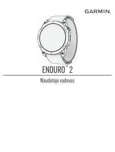 Vadovas Garmin Enduro 2 Išmanusis laikrodis
