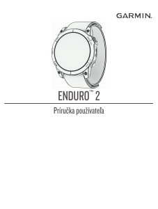 Návod Garmin Enduro 2 Inteligentné hodinky