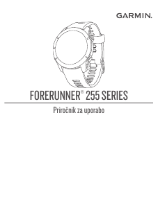 Priročnik Garmin Forerunner 255S Music Pametna ura