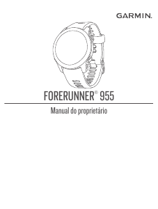Manual Garmin Forerunner 955 Solar Relógio inteligente